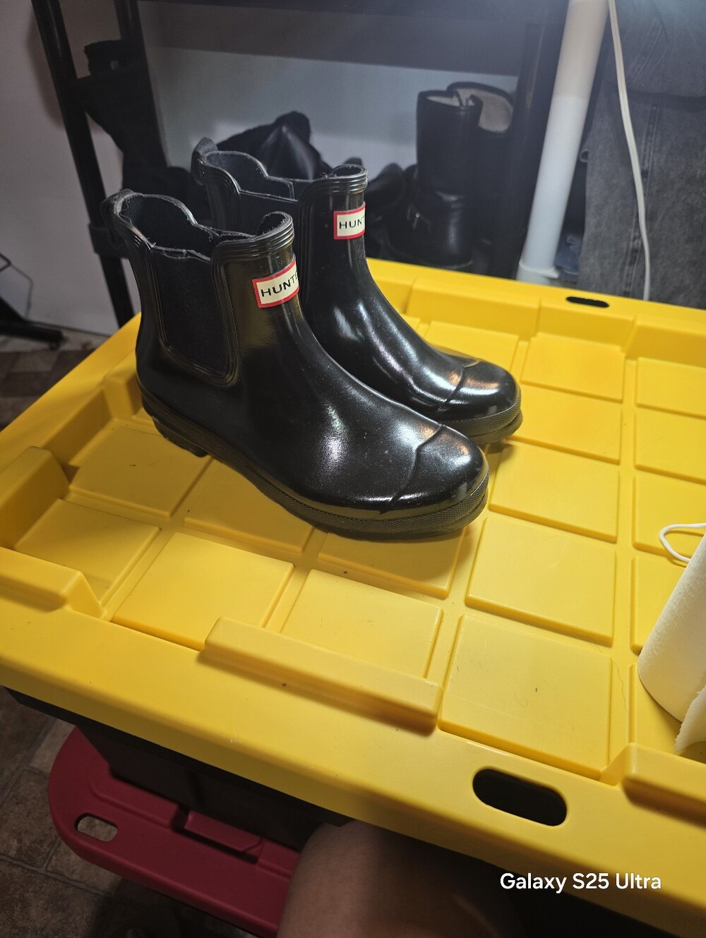 Hunter Black Chelsea Rain Boots for Women